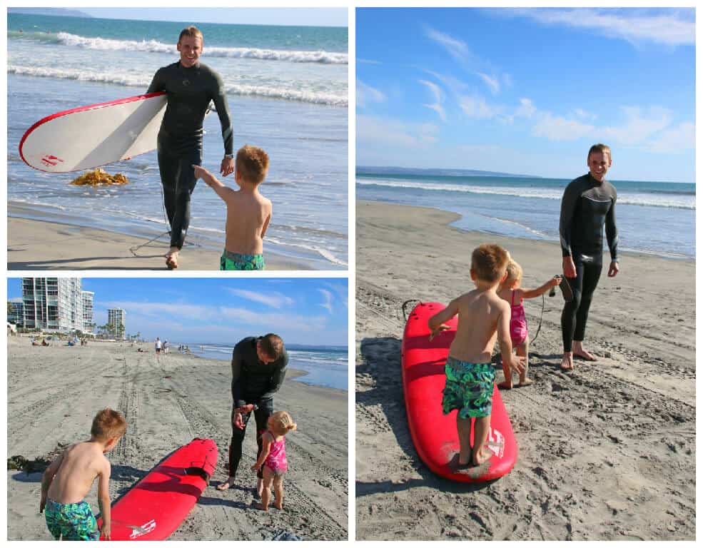 coronado beach surfing family vacation san diego california