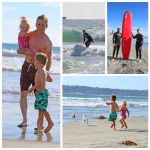 coronado beach surfing family vacation san diego california