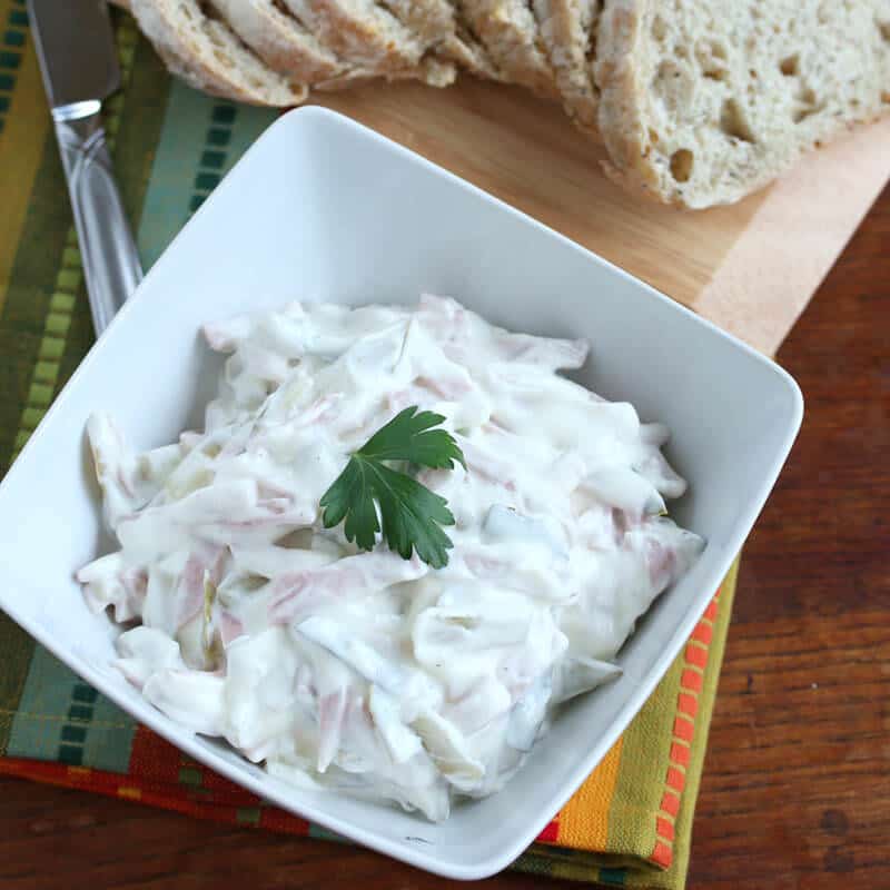 Fleischsalat (German Meat Salad) - The Daring Gourmet