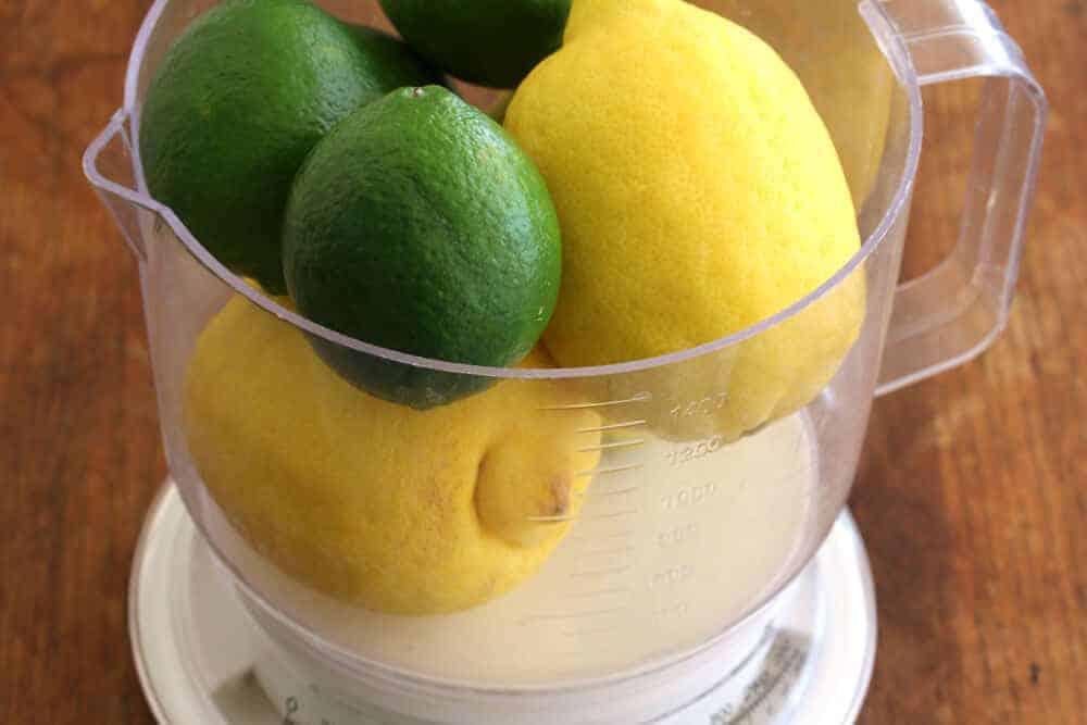 fresh lemons and limes