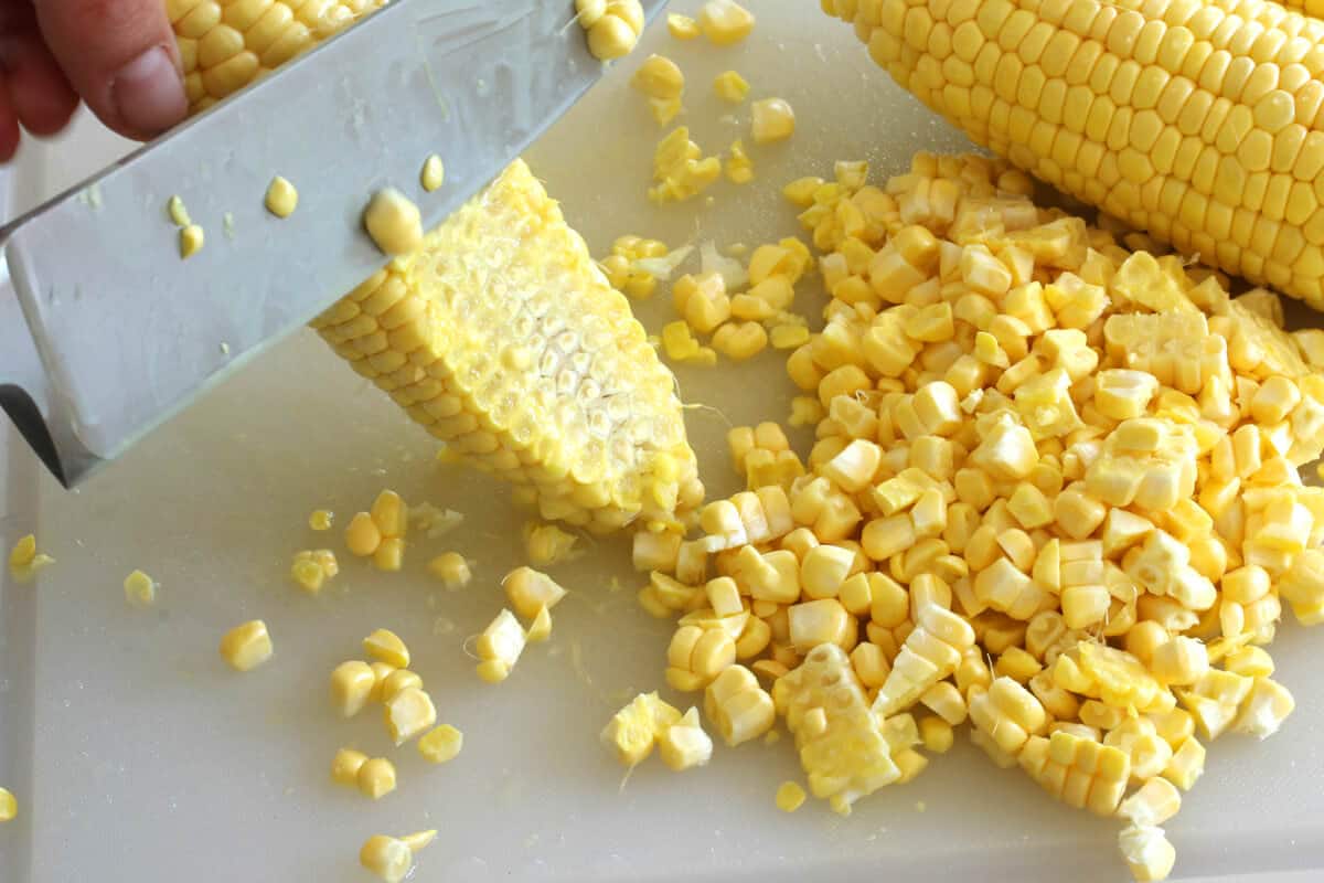 shucking corn