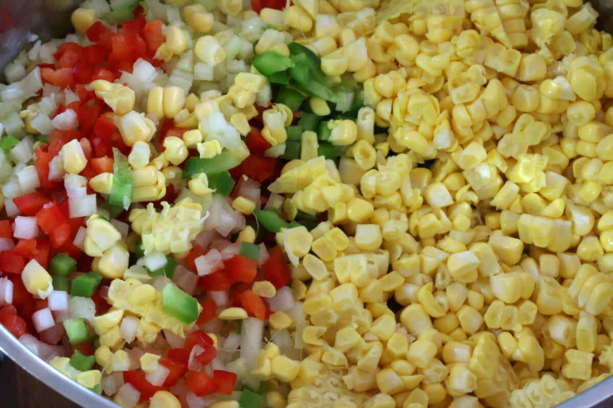 vegetables in pot