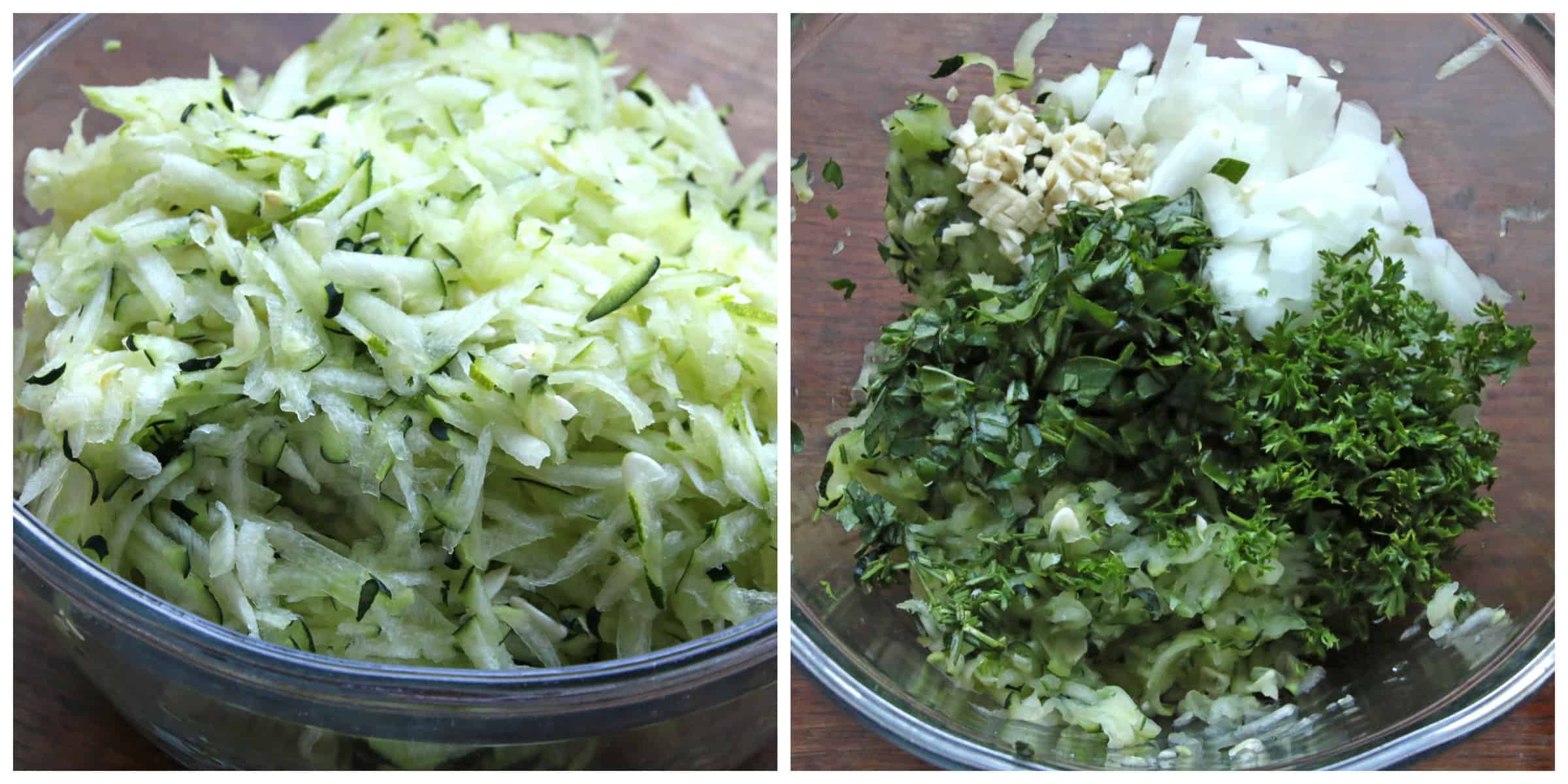 combining ingredients in mixing bowl