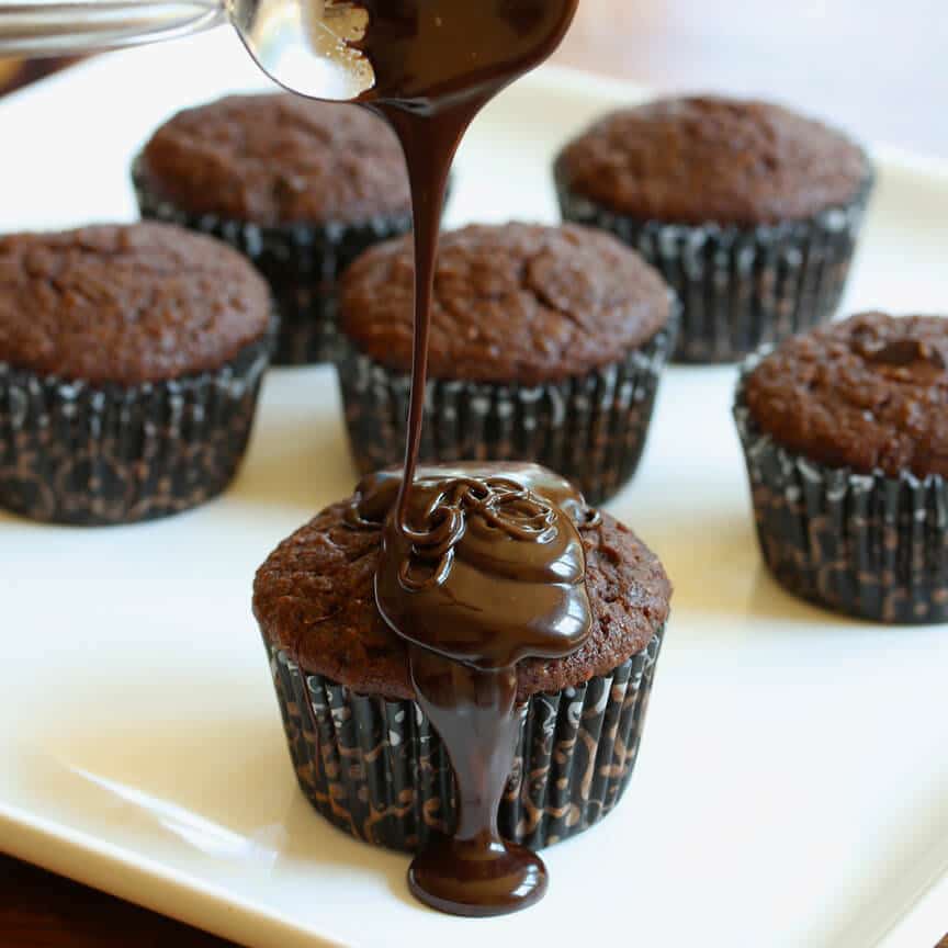 Mega Healthy Triple Chocolate Cupcakes The Daring Gourmet