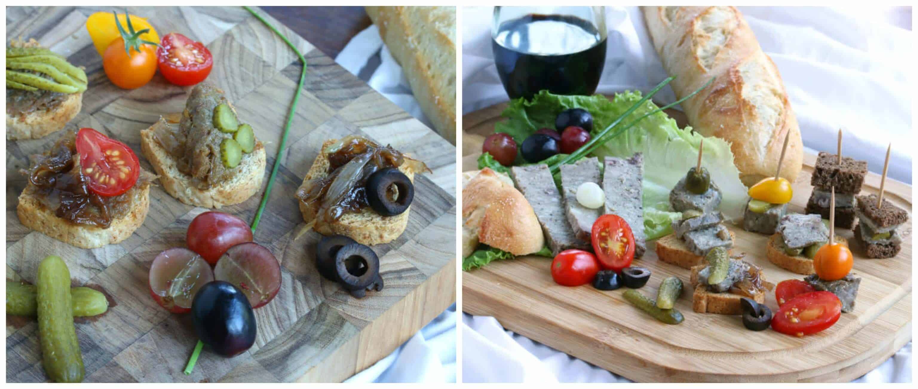 french entertaining country style with rillette and pate