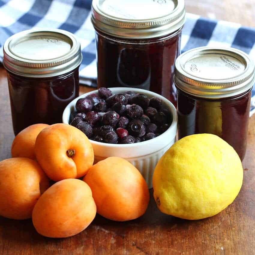 homemade blueberry lemon apricot jam recipe no pectin