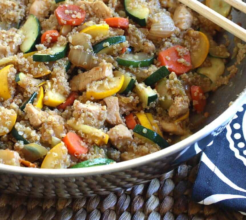 Chinese Chicken Fried Quinoa
