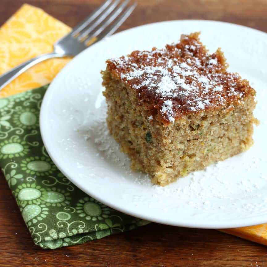 lemon lime zucchini cake recipe cream cheese frosting spelt whole wheat whole grain