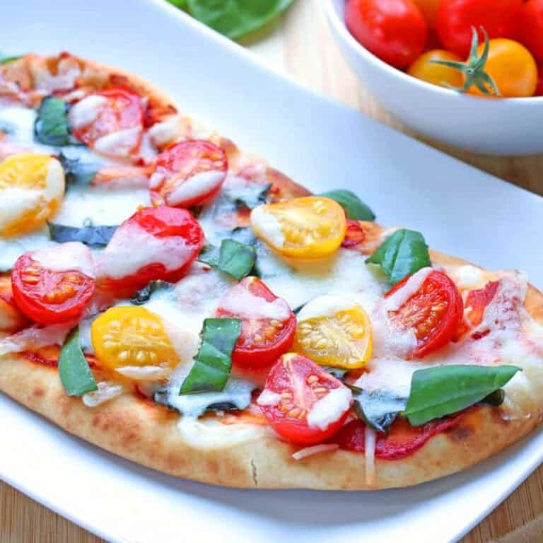 margherita flatbread pizza recipe quick easy