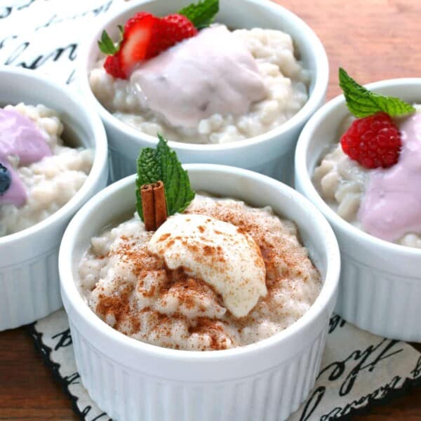 Creamy Rice Pudding with Yogurt - The Daring Gourmet
