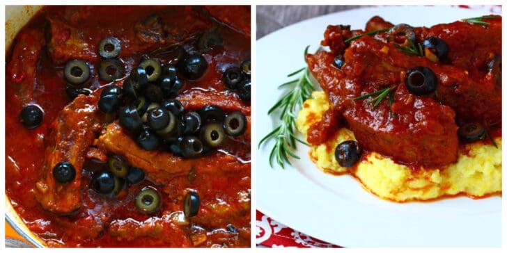 italian pork ribs recipe tomatoes red wine olives tuscan florence traditional authentic