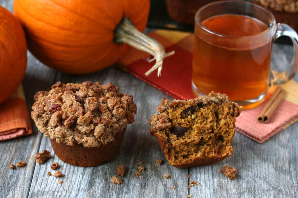Pumpkin Pecan Chocolate Streusel Muffins - 24