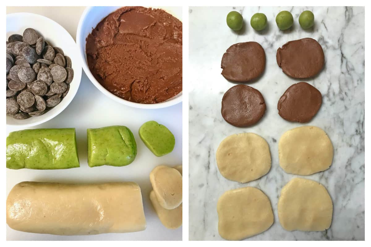 how to make mozartkugeln pistachio marzipan nougat chocolate