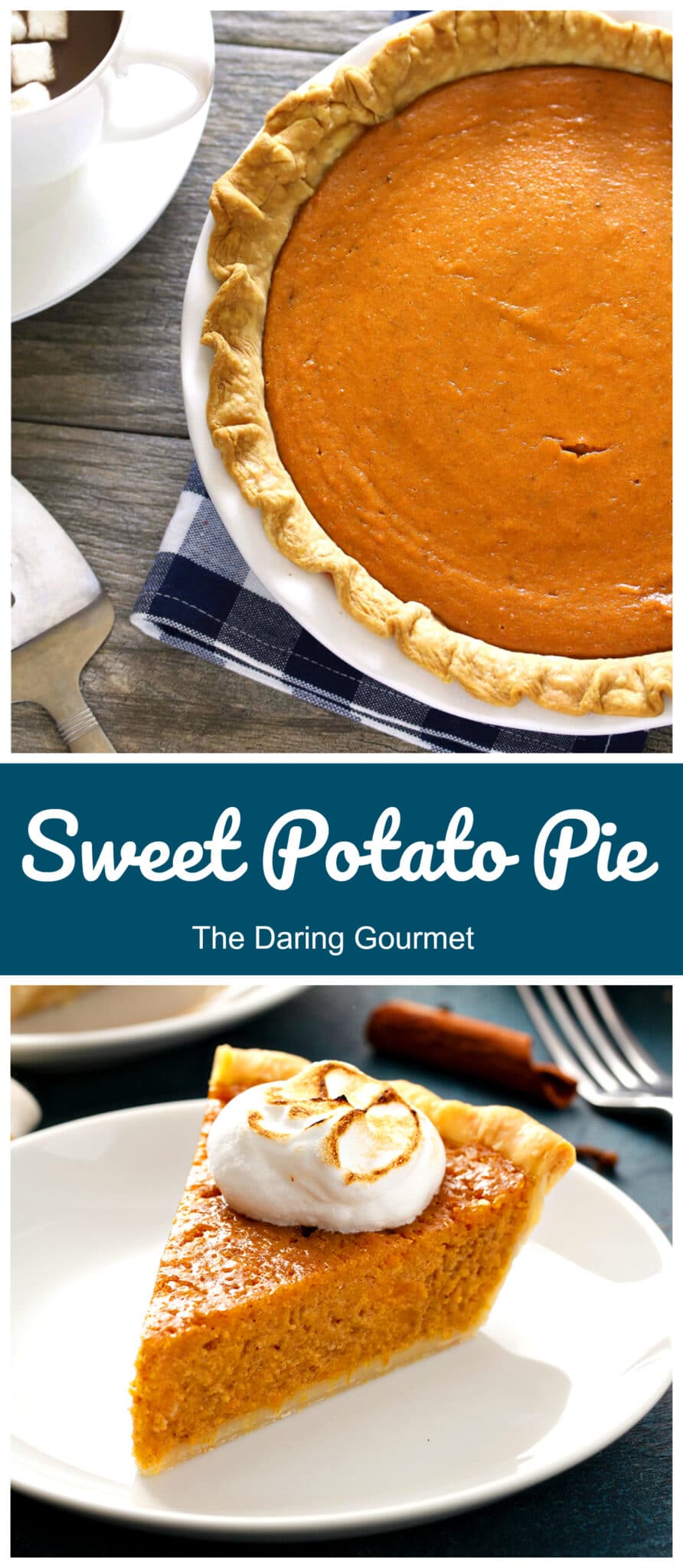 sweet potato pie recipe sour cream old fashioned traditional southern from scratch easy