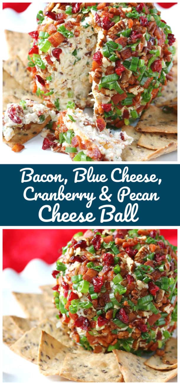 Bacon, Blue Cheese, Cranberry Cheese Ball with Pecans The Daring Gourmet