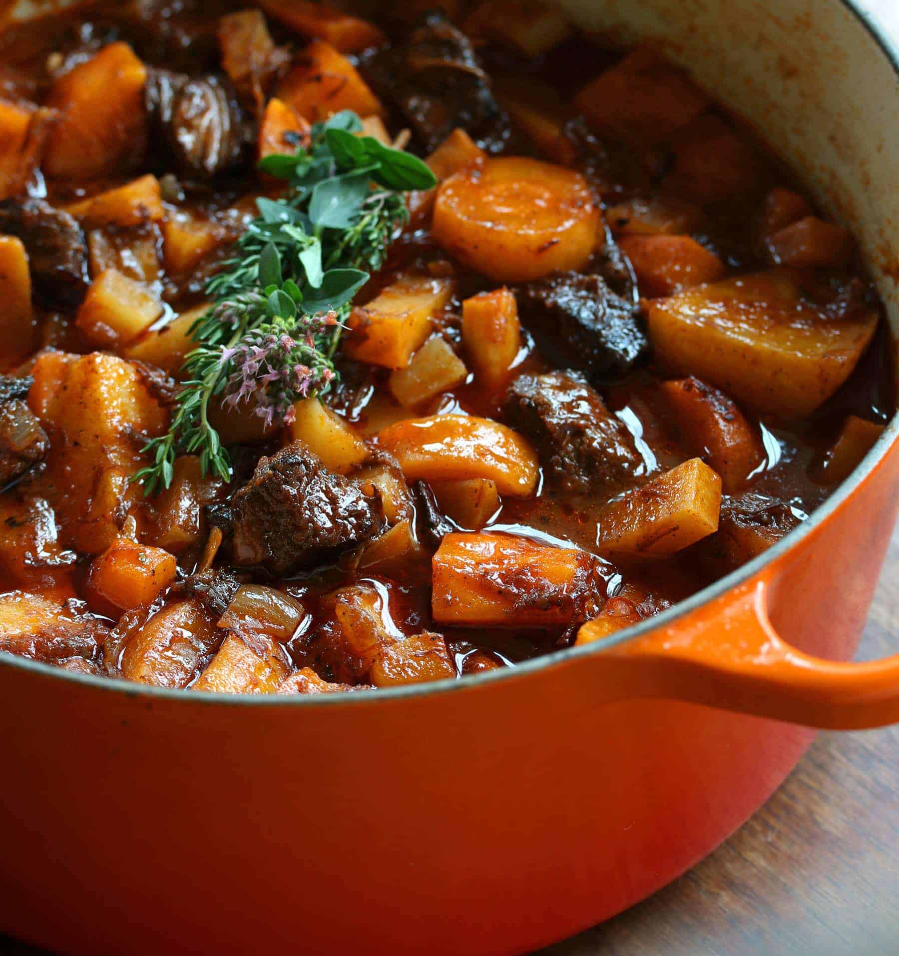 It's tradition to make beef stew in my family when the first cold