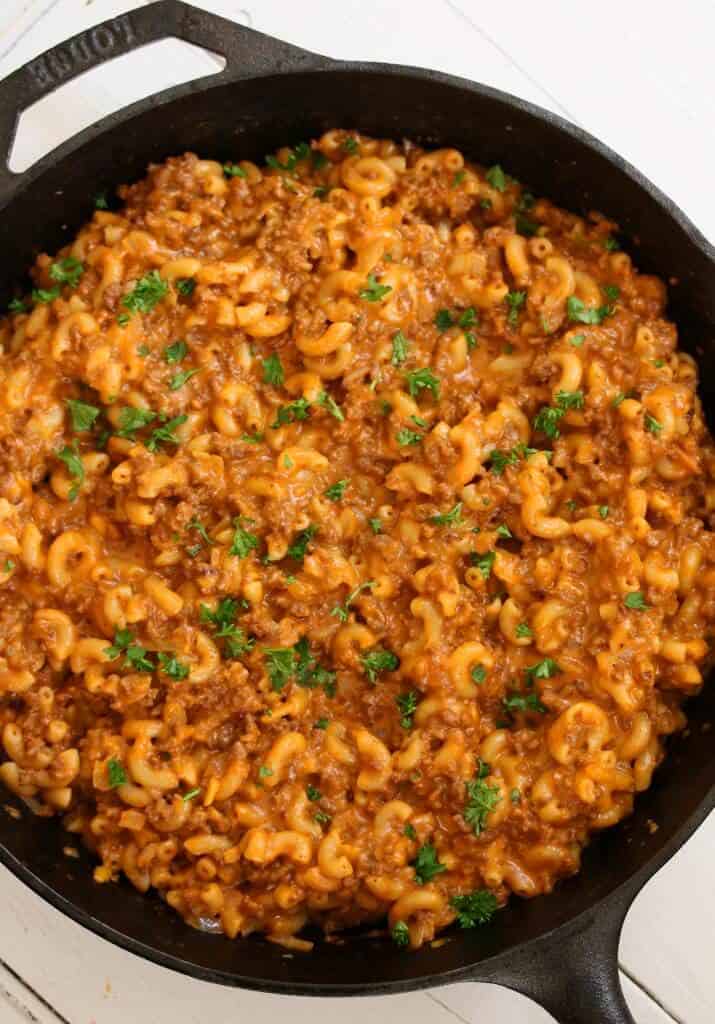 cheeseburger macaroni recipe homemade hamburger helper copycat