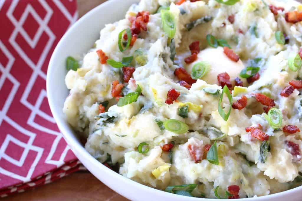 colcannon recipe best irish loaded bacon cheese leek cabbage kale