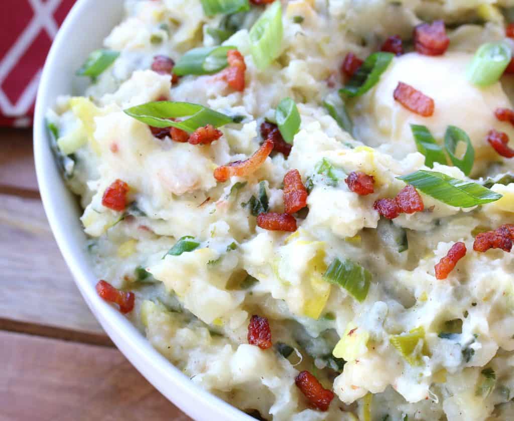 colcannon recipe best loaded bacon cheese cheddar cabbage kale leek