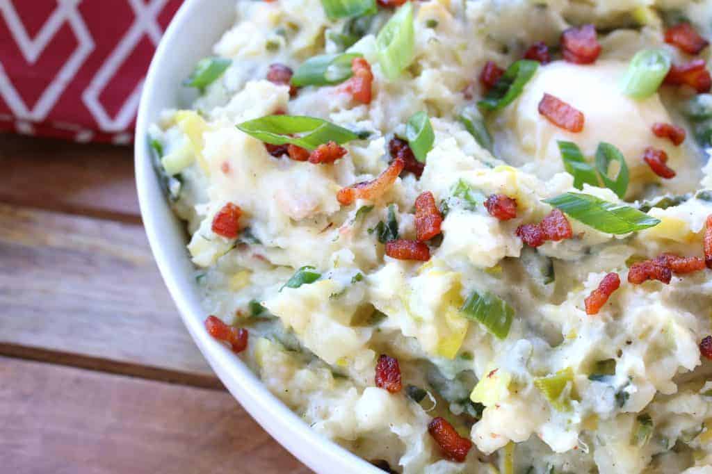 colcannon recipe best loaded bacon cheese cheddar cabbage kale leek