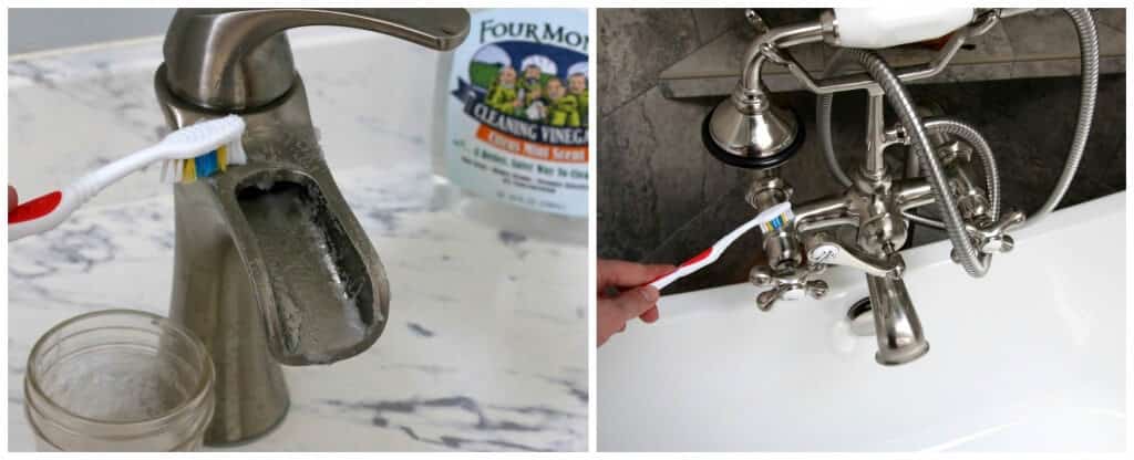 cleaning faucets with vinegar