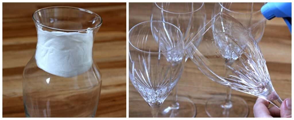 cleaning glassware