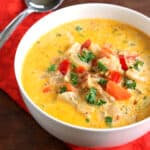 roasted cauliflower chowder recipe soup red bell peppers low carb vegetarian vegan gluten free