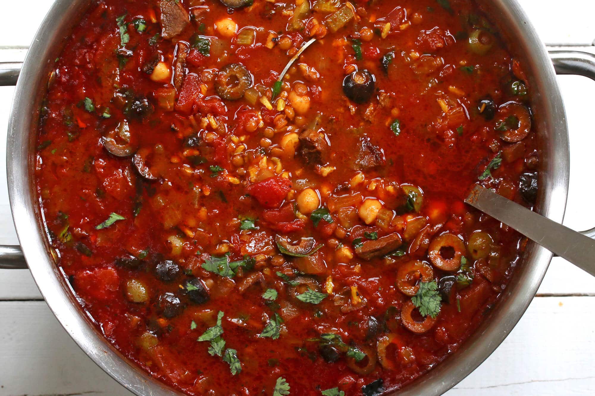 Ultimate Harira (Moroccan Chickpea &amp; Lentil Soup)