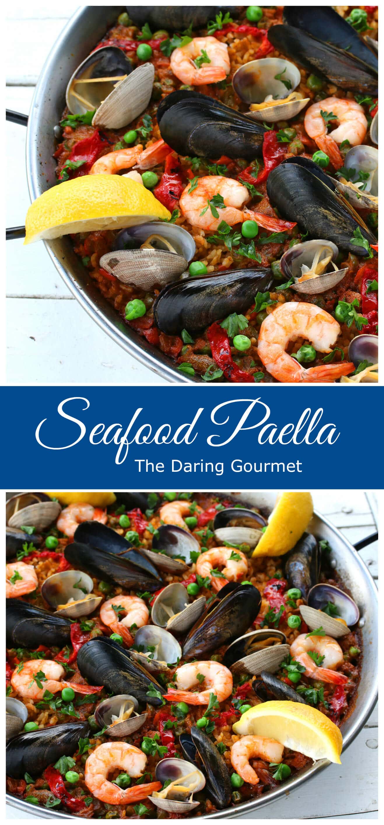 Seafood Paella (Paella de Marisco) - The Daring Gourmet