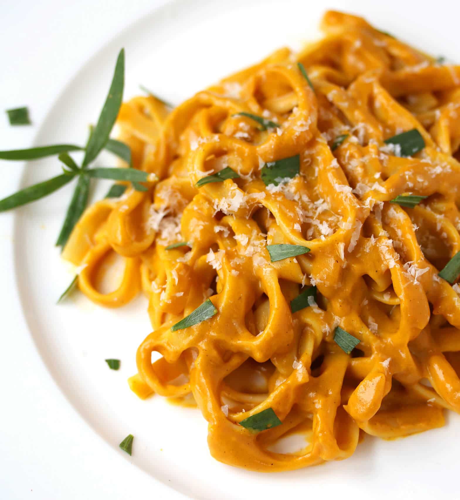 sweet potato fettuccine alfredo recipe parmesan cheese roasted garlic shallots