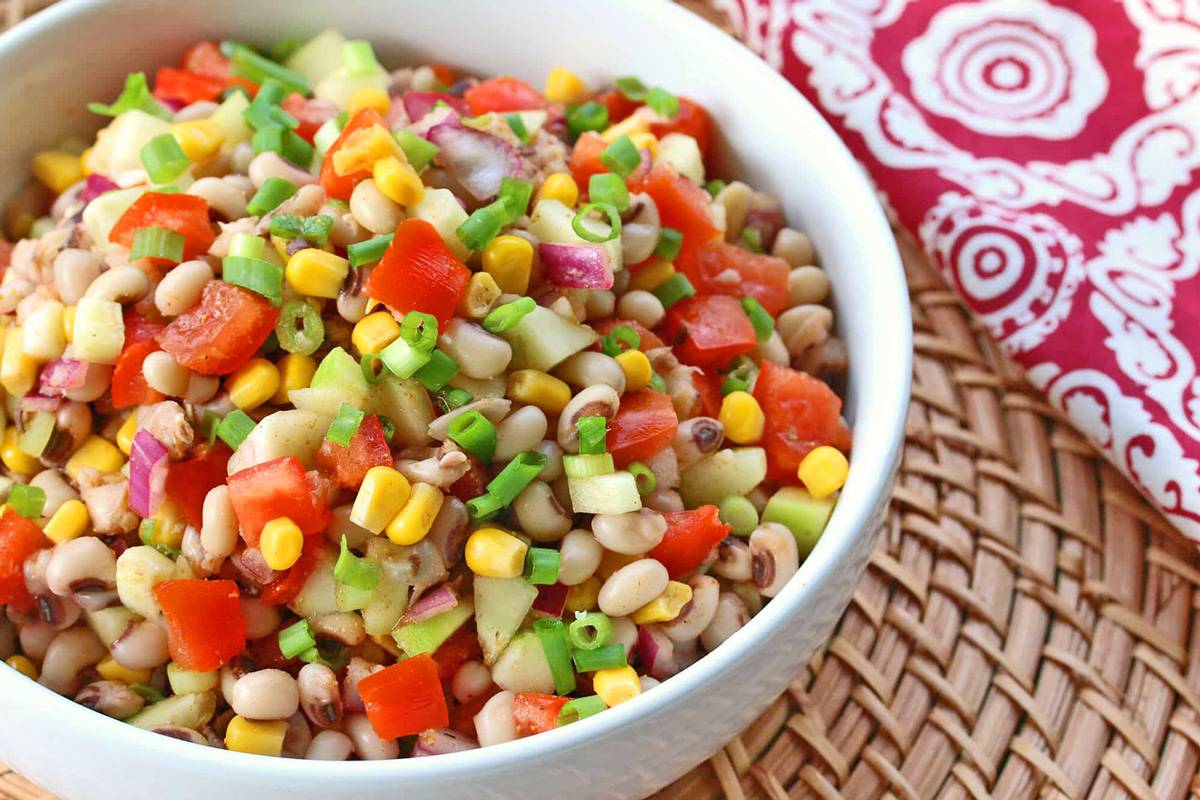 black eyed pea salad recipe southern corn tomatoes 