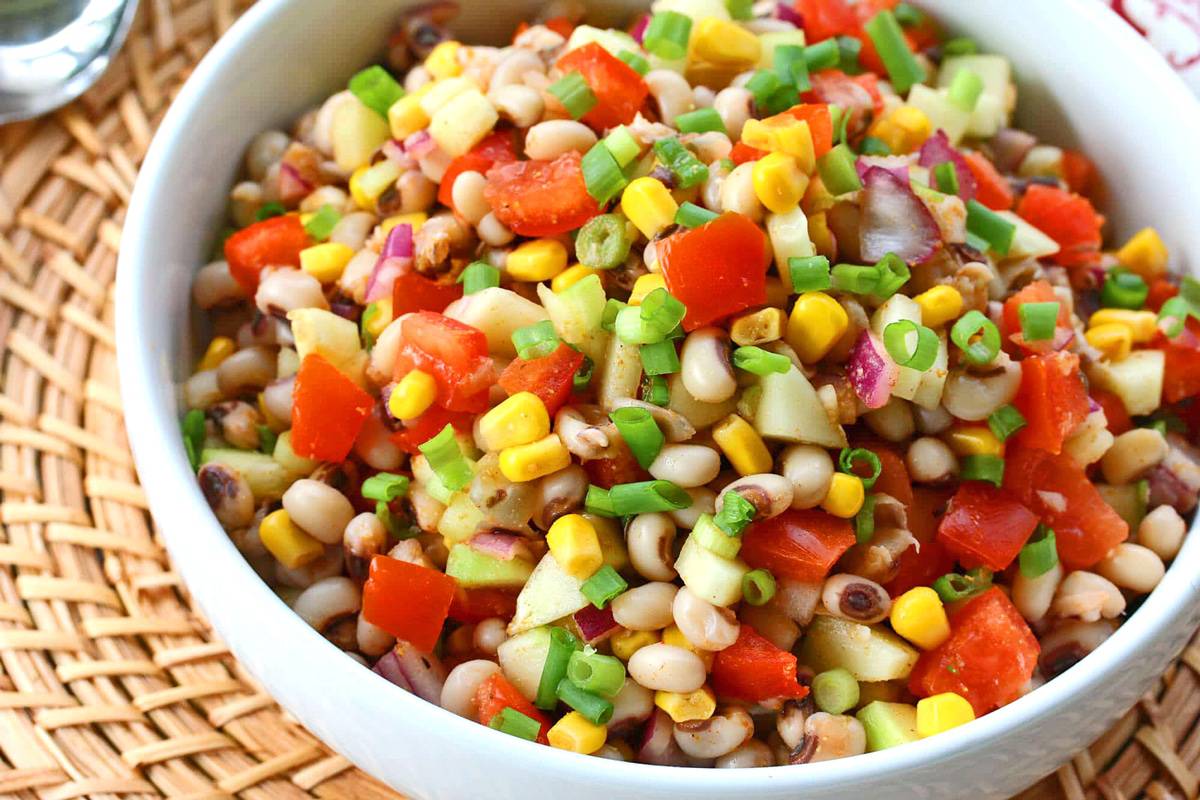 black eyed pea salad recipe southern corn tomatoes 