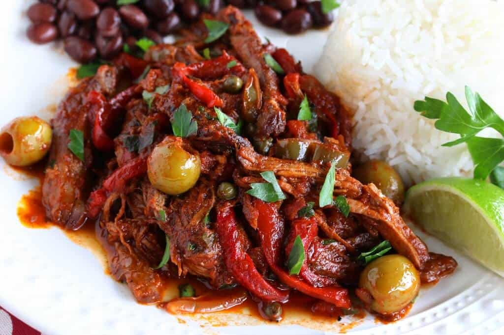 ropa vieja recipe best authentic traditional cuban beef peppers olives spanish
