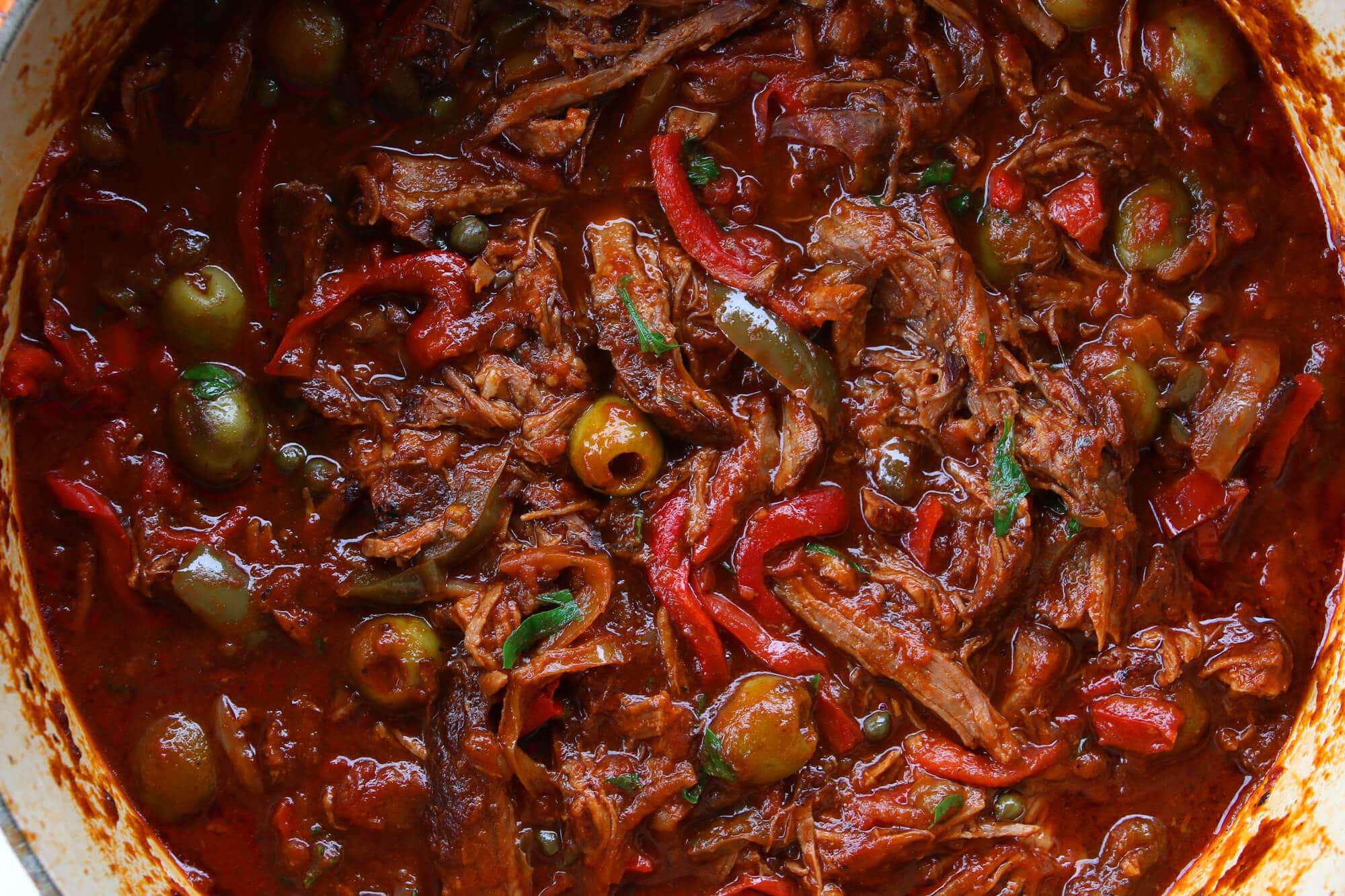 ropa vieja recipe best authentic traditional cuban beef peppers olives spanish