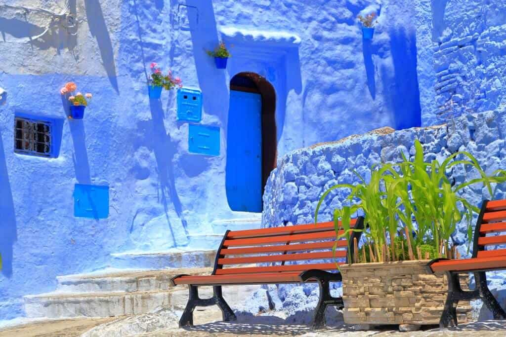 Morocco blue building