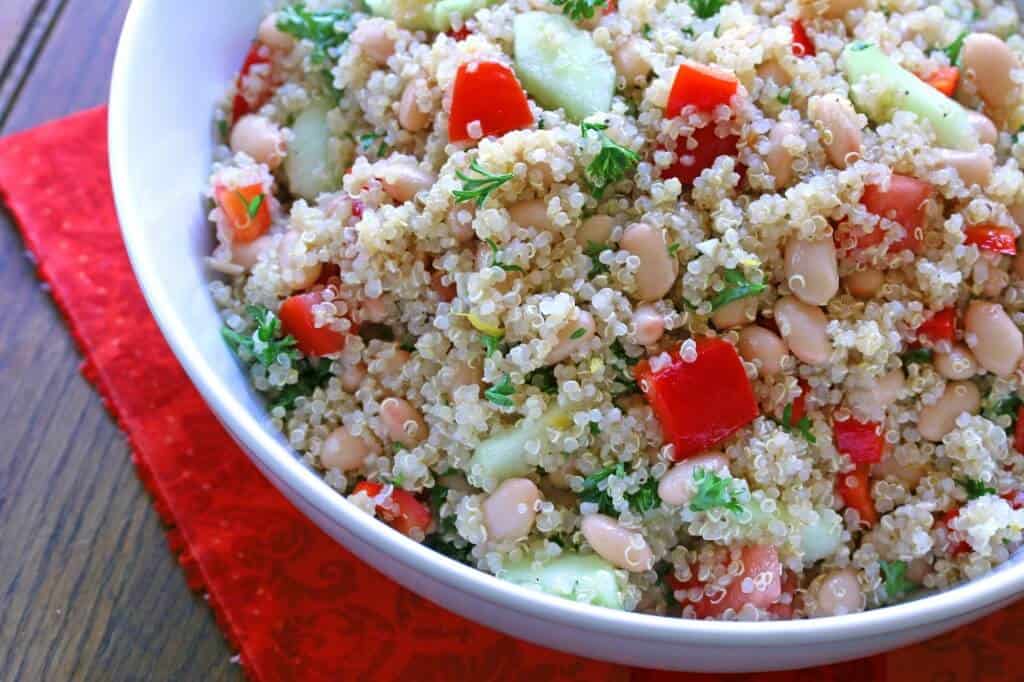 Lemon Quinoa & Bean Salad The Daring Gourmet