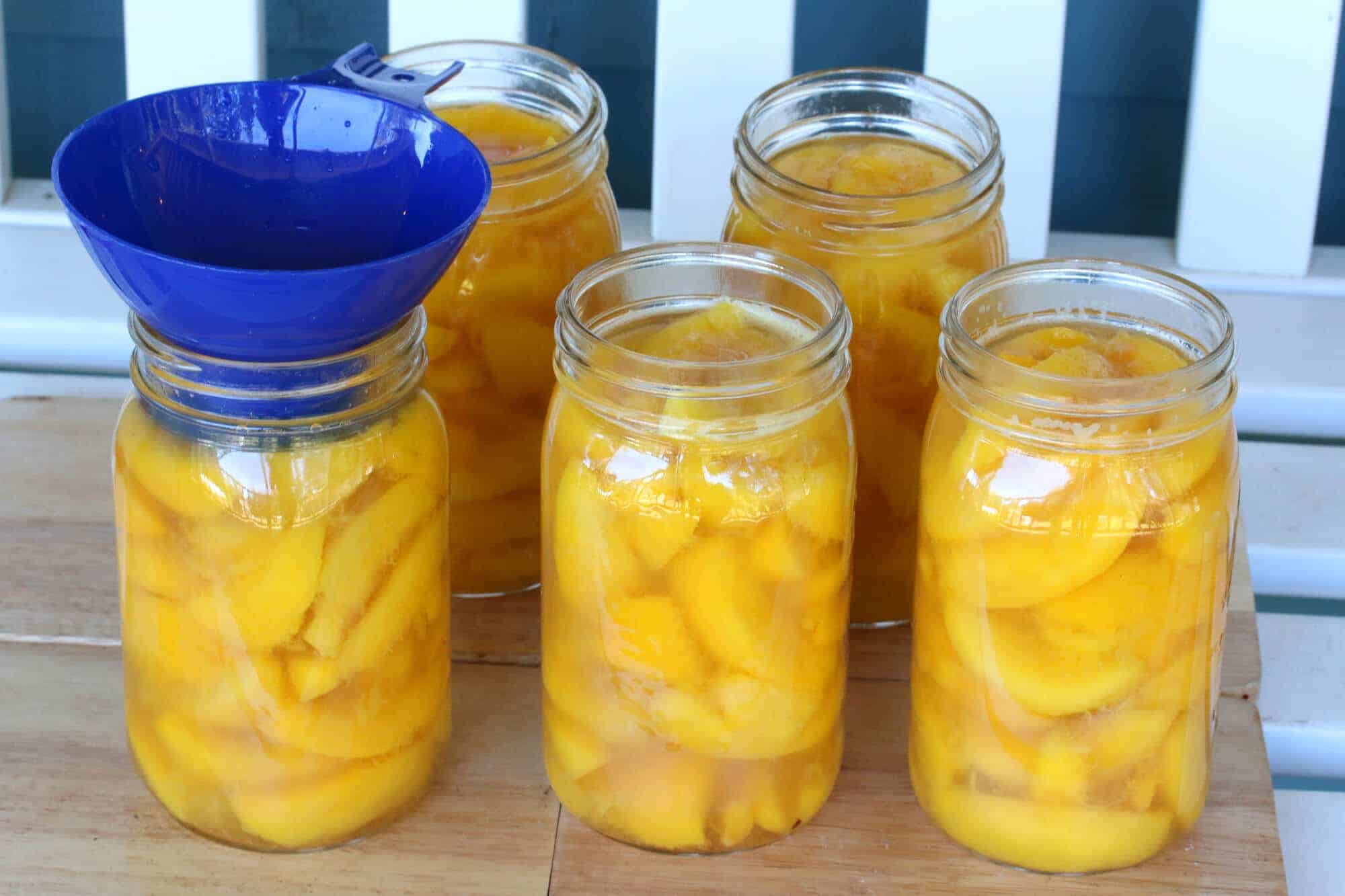 how to can peaches canning preserving syrup no sugar honey