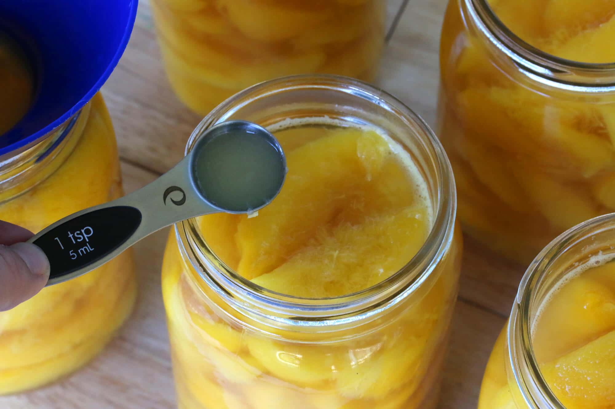 how to can peaches canning preserving syrup no sugar honey