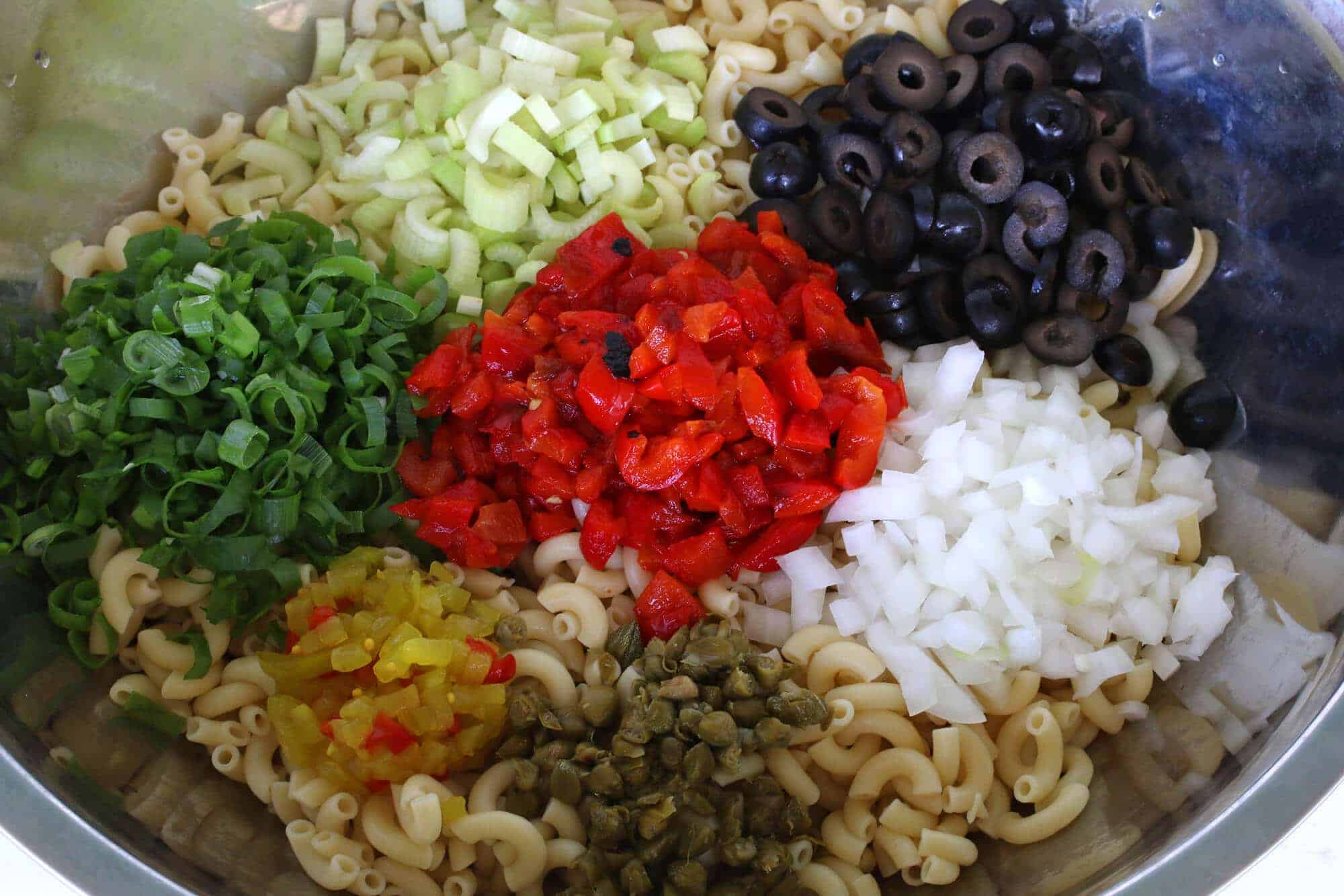 combining ingredients in large bowl