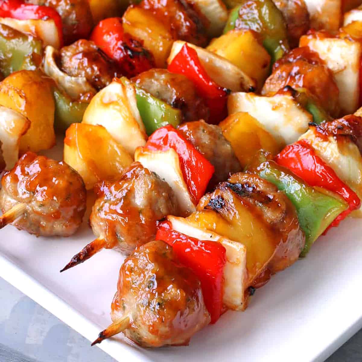 sweet and sour meatball kabobs recipe healthy easy from scratch chicken pork beef turkey veal beef