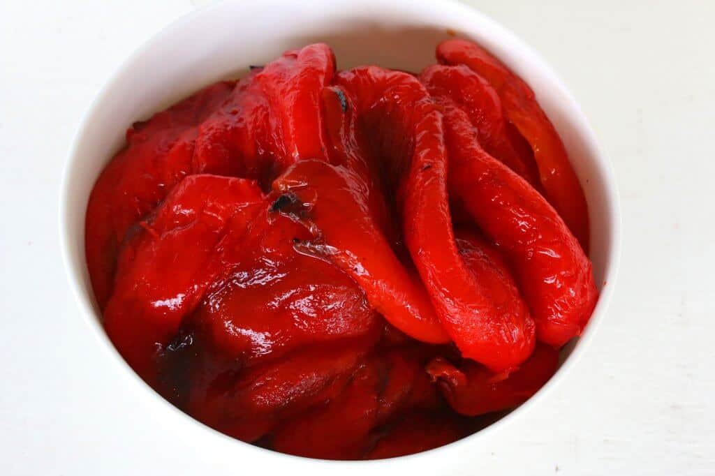 how to roast red peppers