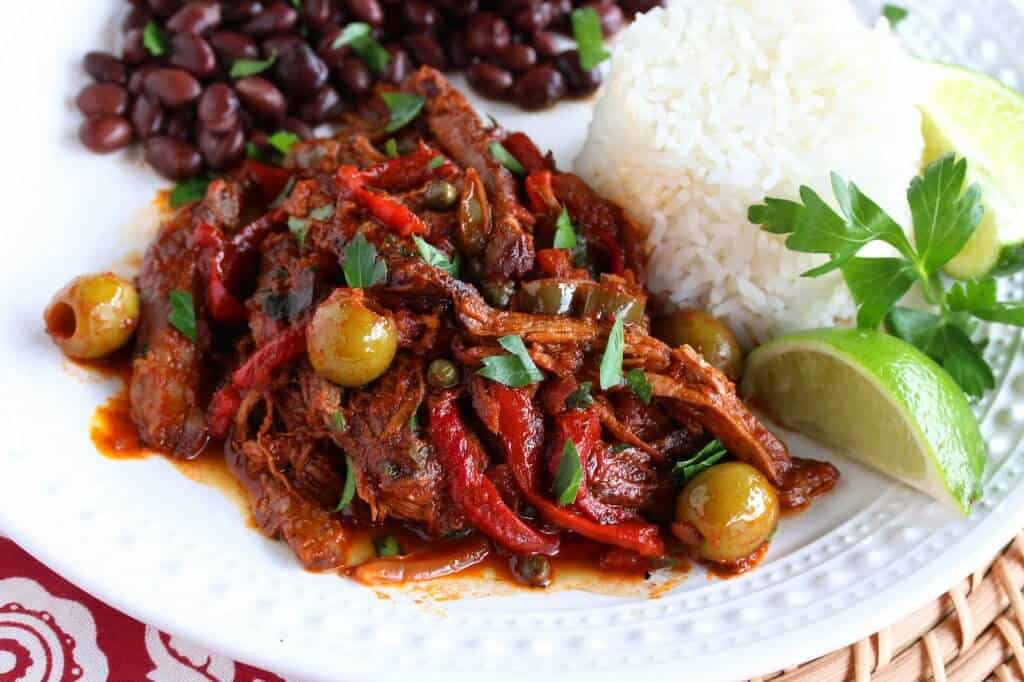 cuban cuba ropa vieja beef stew peppers olives recipe