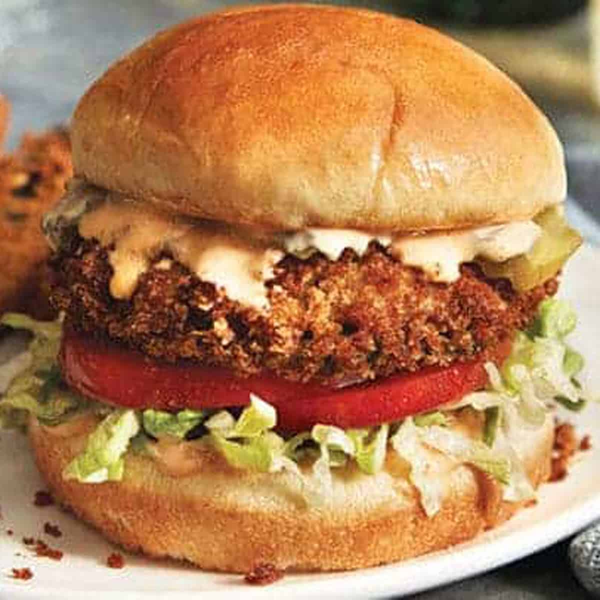 Mozzarella-Stuffed Crispy Portobello Mushrooms Burgers-image