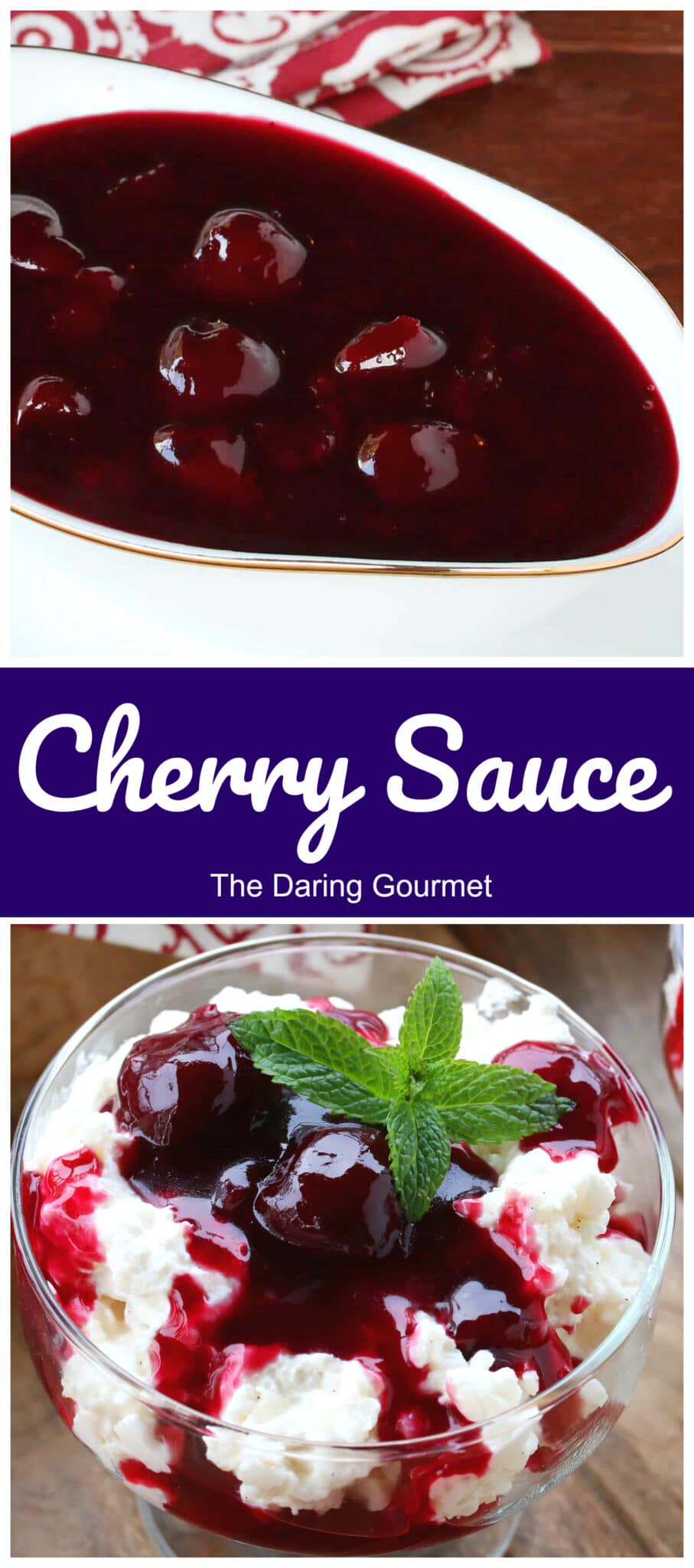 cherry sauce recipe dessert easy quick from scratch