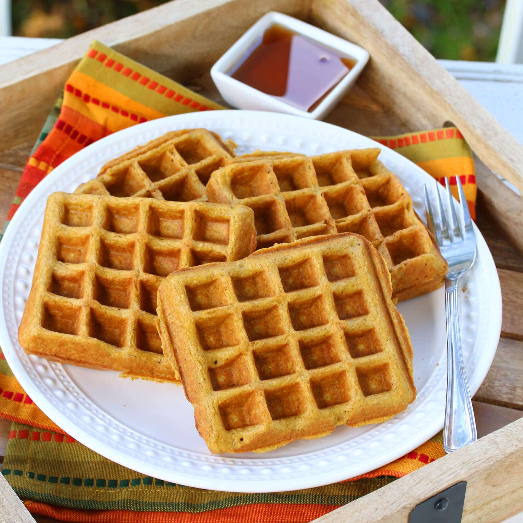 Whole Grain Pumpkin Spice Waffles The Daring Gourmet