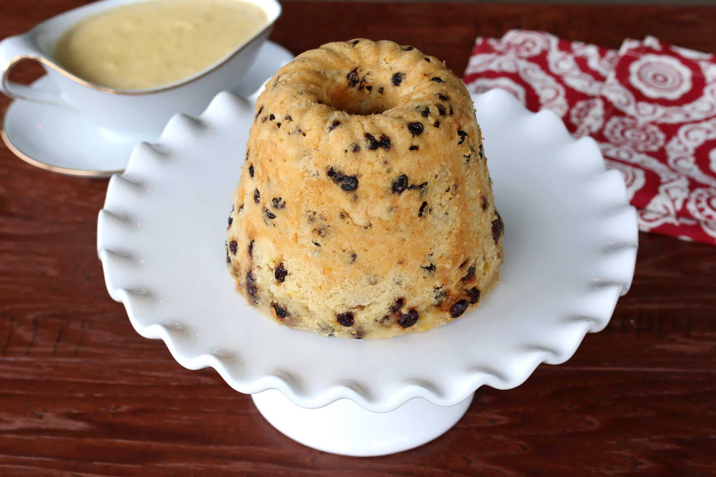 Traditional Spotted Dick English Steamed Pudding The Daring Gourmet 