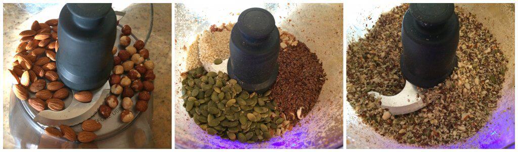 grinding nuts and seeds in food processor