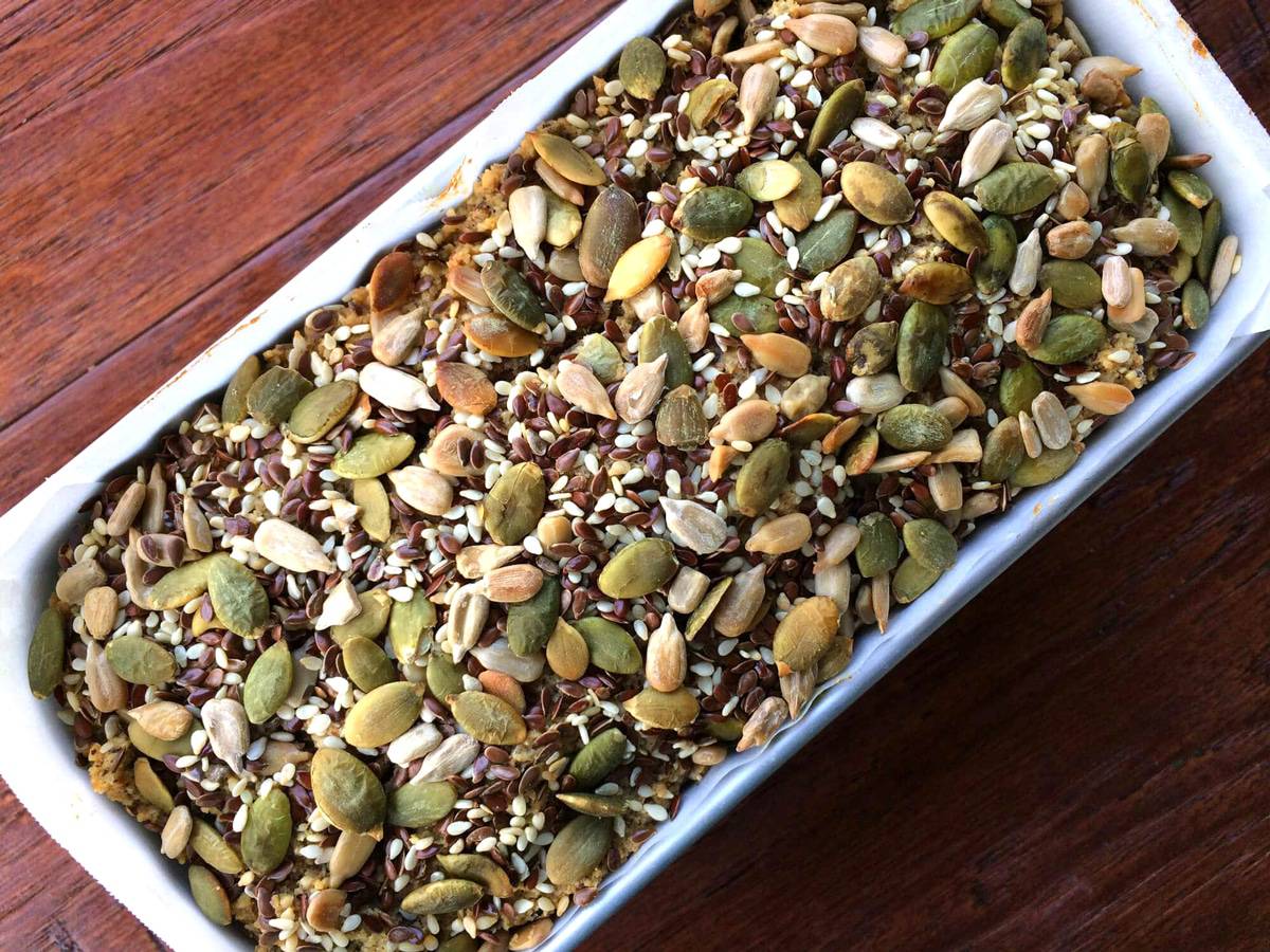 paleo bread recipe gluten free nut seed healthy vegan non dairy easy