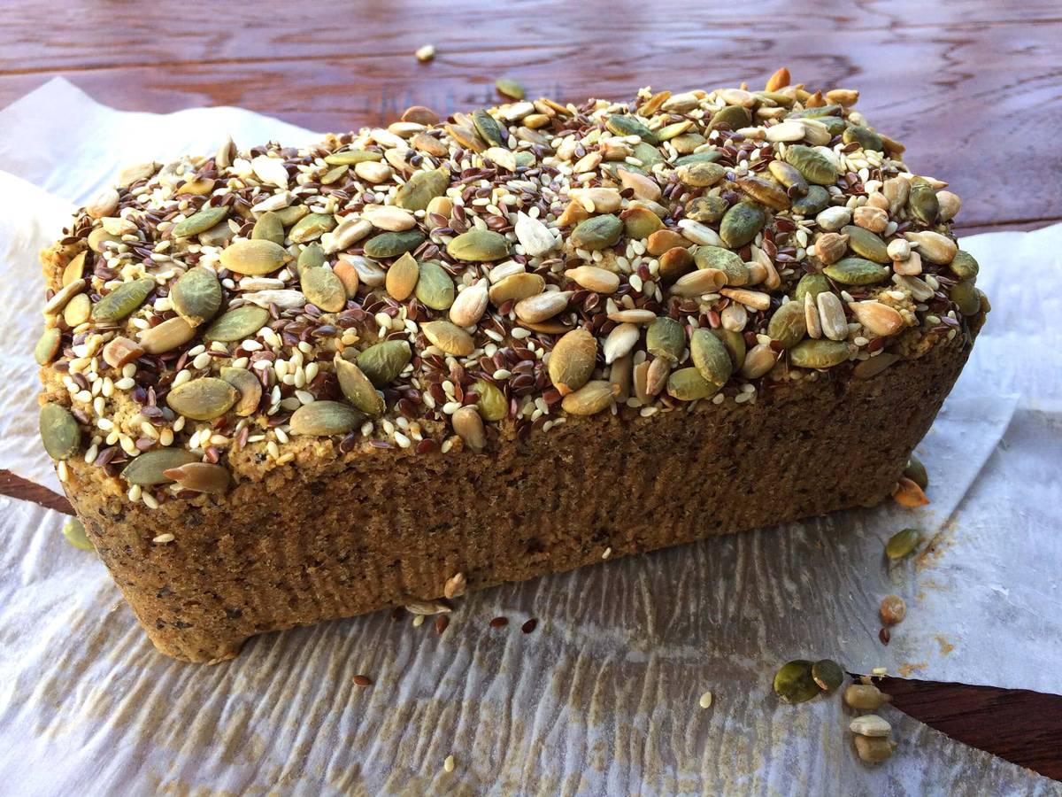 paleo bread recipe gluten free nut seed healthy vegan non dairy easy