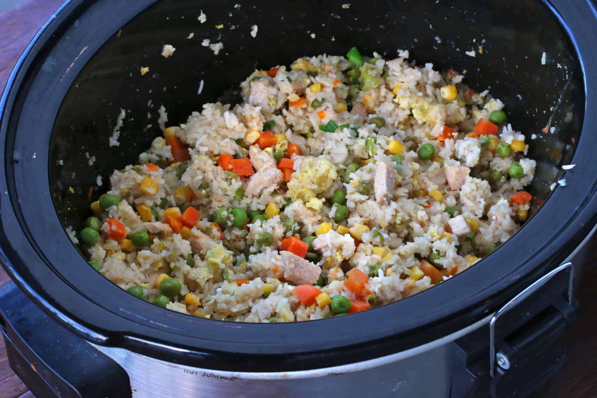 Slow Cooker Chinese Fried Rice - The Daring Gourmet